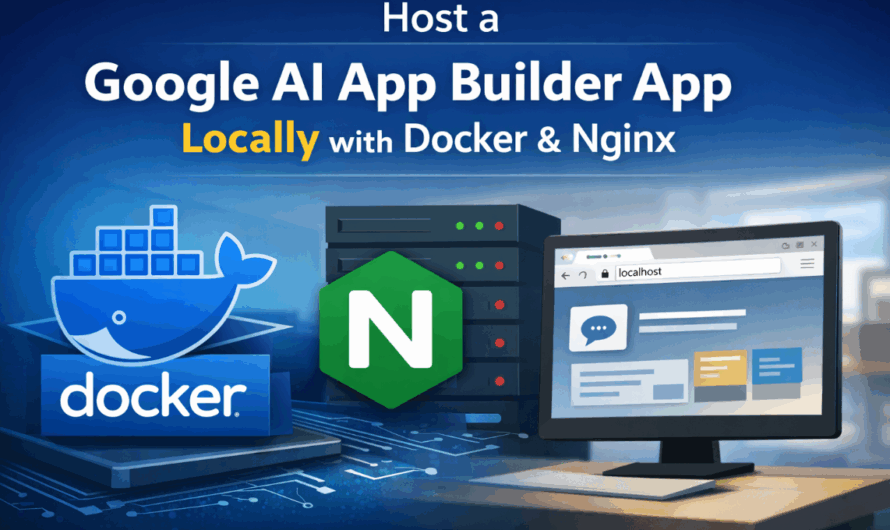 How to Locally Host a Google AI App Stuido App Using Docker