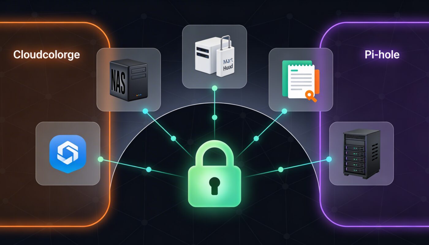 LAN HTTPS wildcard certificate setup with NGINX Proxy Manager, Pi-hole DNS, and Cloudflare on a home network